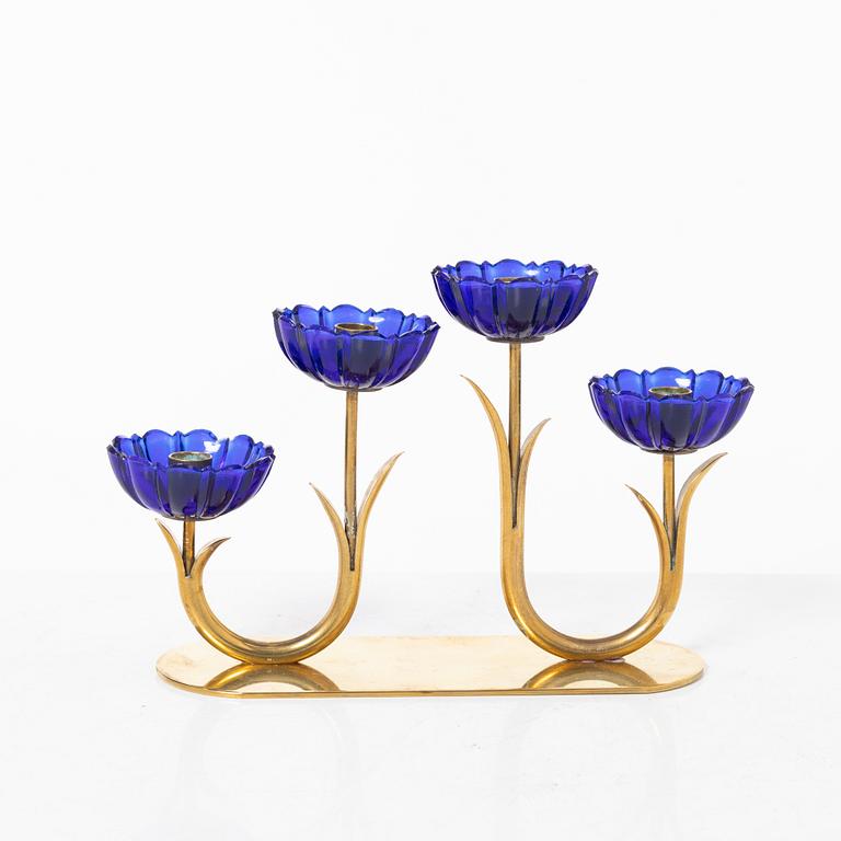 Gunnar Ander, candle holders 7 pcs, Ystad Metall. 20th century, second half.