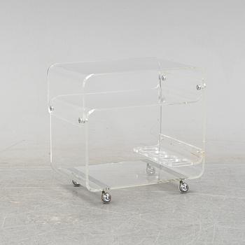 A plastic drinks trolley, second half of the 20th Century.