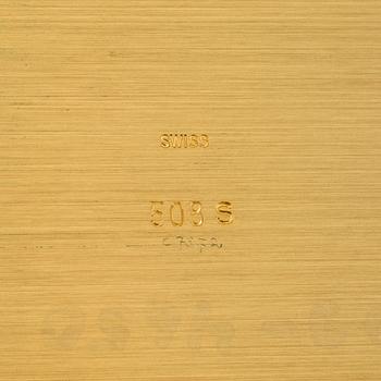 A second half of the 20th century mantle clock, by Jaeger Le Coultre, Schweiz.