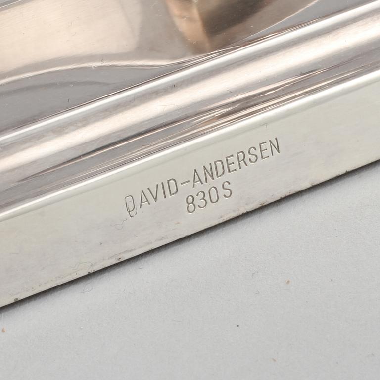 KANDELABER, silver, David Andersen, 1900-talets andra hälft.