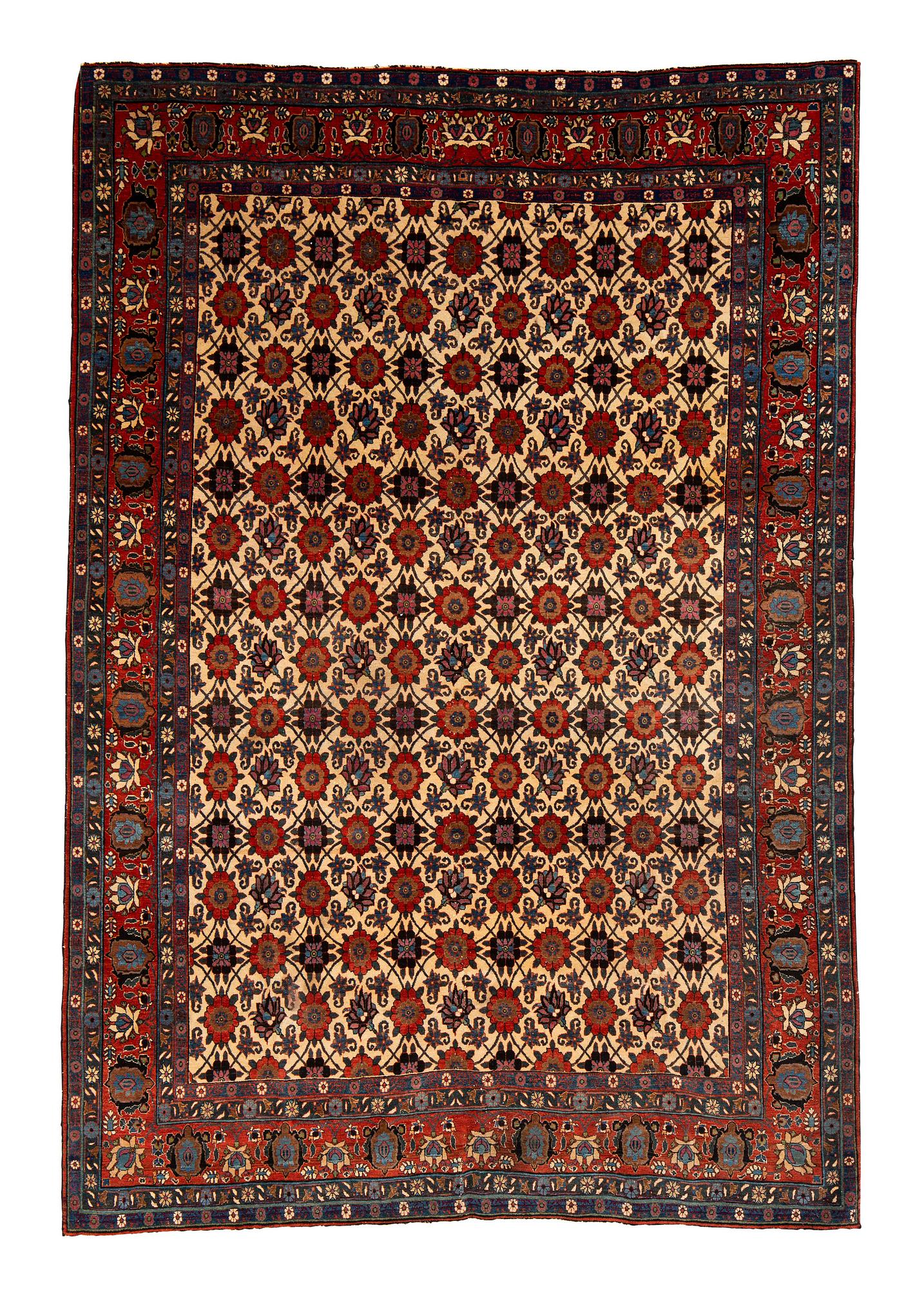 A carpet, semi-antique Veramin, ca 300 x 204 cm.