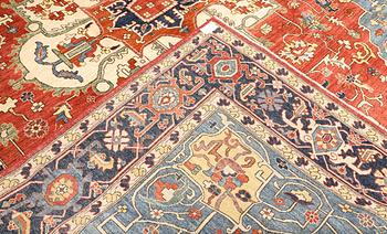 A Ziegler Heriz design carpet, 372 x 274 cm.