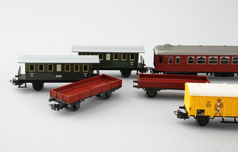A lot of Märklin train parts, second half of the 20th century.
