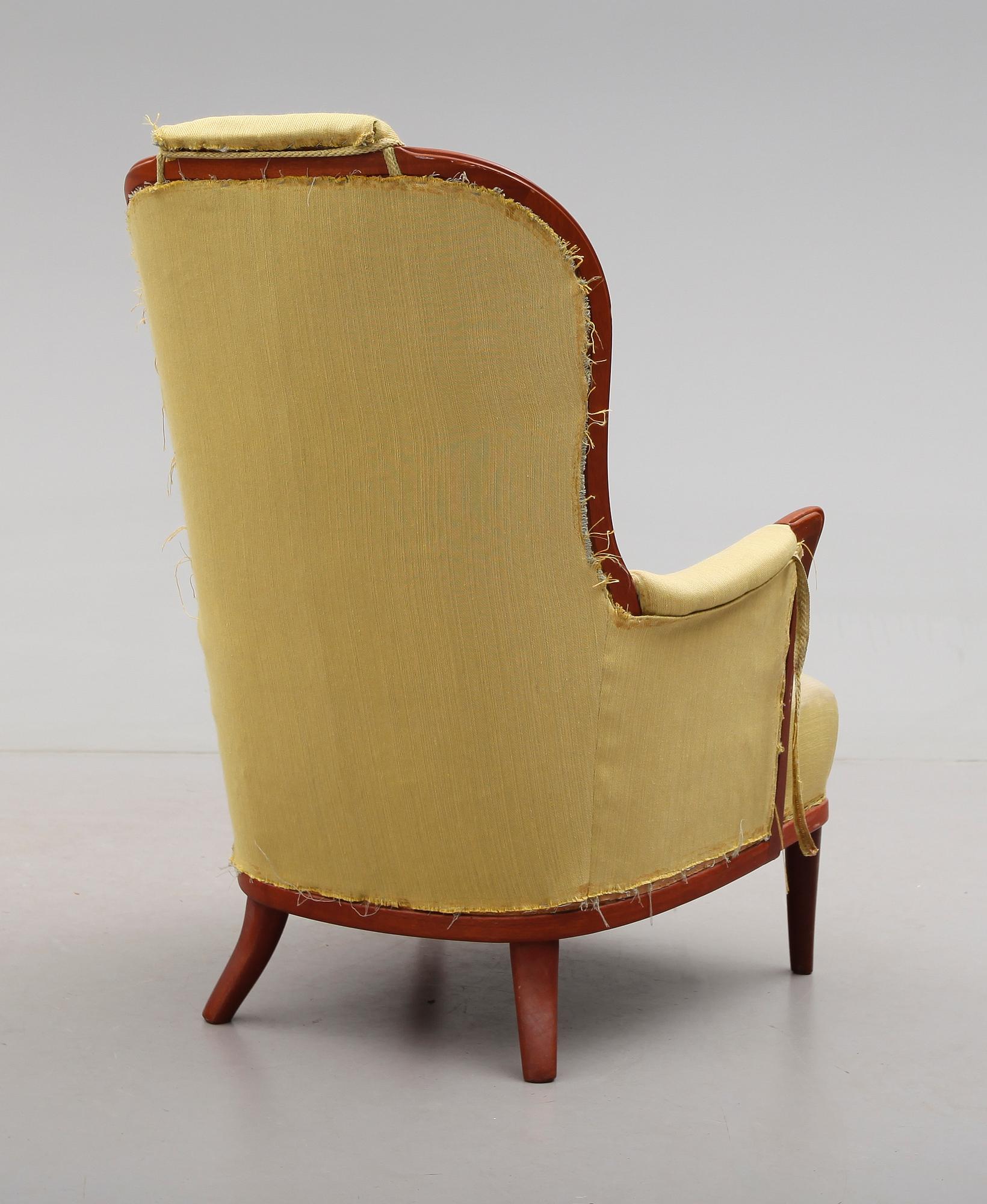 FÅTÖLJ, "Vår Fru", Carl Malmsten, för AB O.H. Sjögren, Tranås, 1900-talets andra hälft.