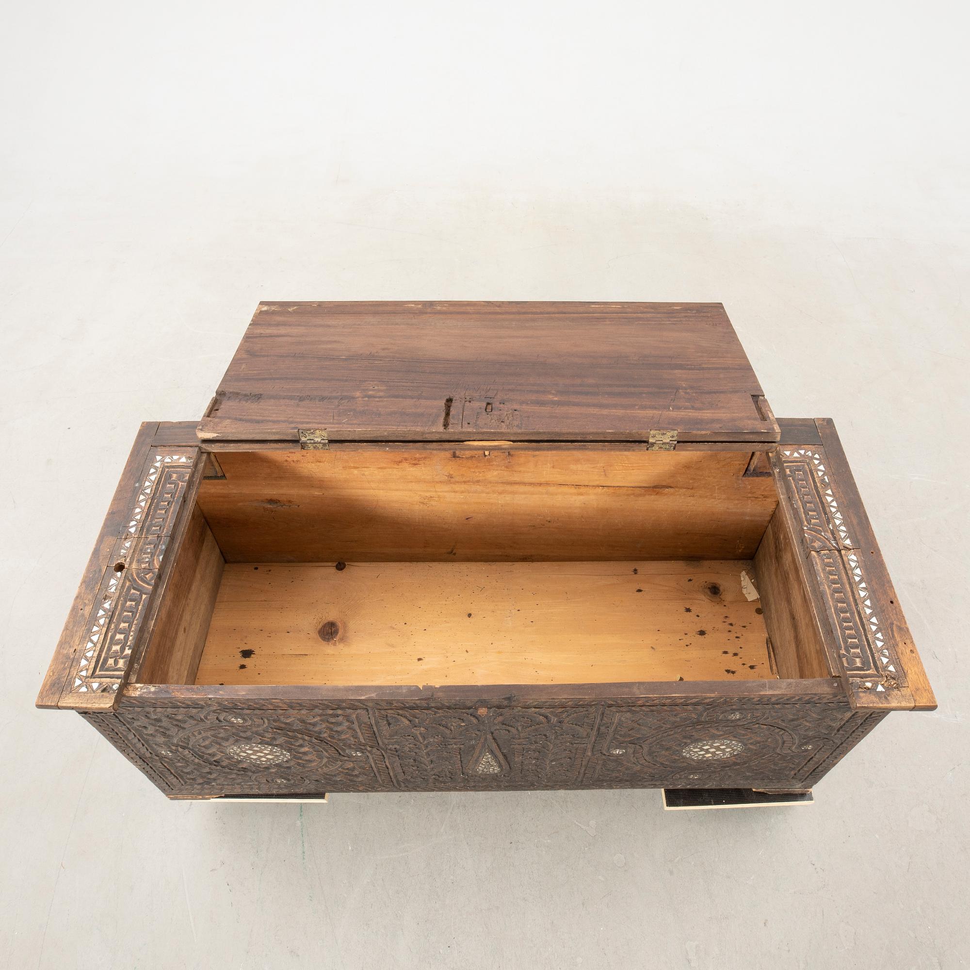 Chest probably North Africa around 1900.