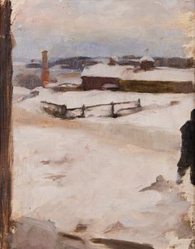 221. Magnus Enckell, TALVIKUVA HELSINGISTÄ.