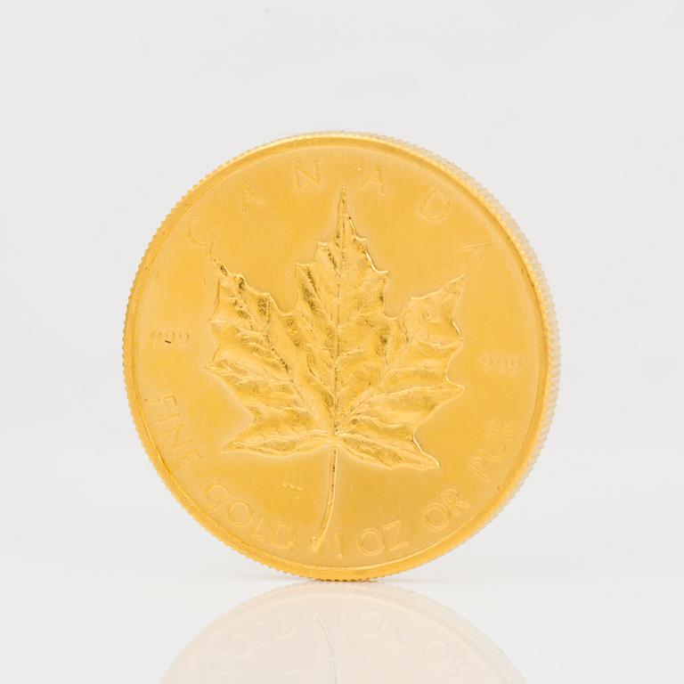 GULDMYNT. 50 Dollars, Canada, 1979. Vikt ca 32 g.