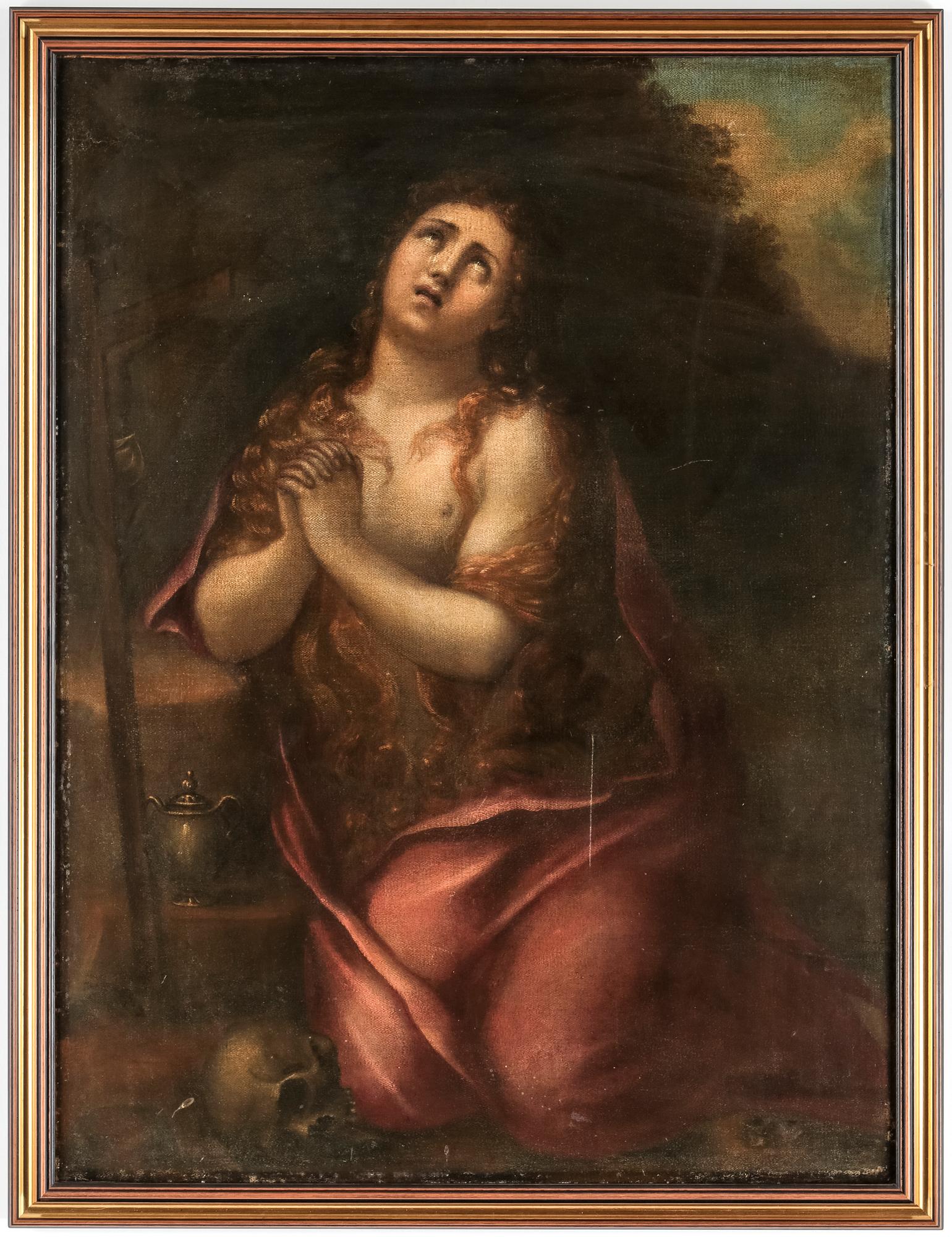 OKÄND KONSTNÄR, olja på duk, 1800-tal.