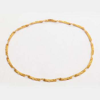 Björn Weckström, Halsband "Tundra", 14K guld. Lapponia 1970.