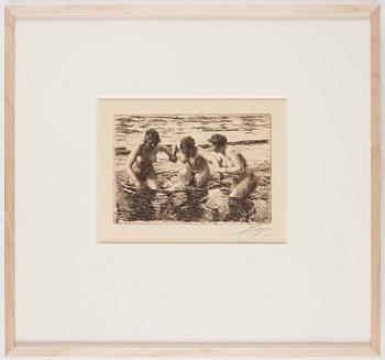 Anders Zorn, "Mot strömmen".