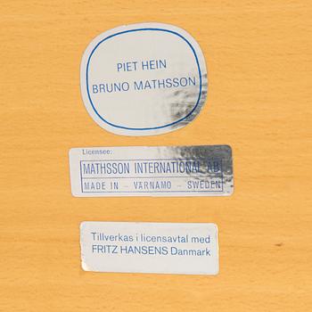 Bruno Mathsson & Piet Hein, soffbord "Superelips" för Fritz Hansen, Danmark sent 1900-tal.