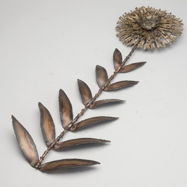 A second half of the 20th century bronze and metal sculpture, labeled Philrowe, Chicago. Signed and dated 1974.