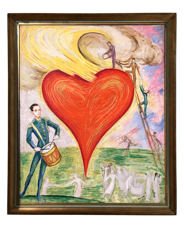 Nils von Dardel, "Heart on fire" (Ett hjärta i brand).