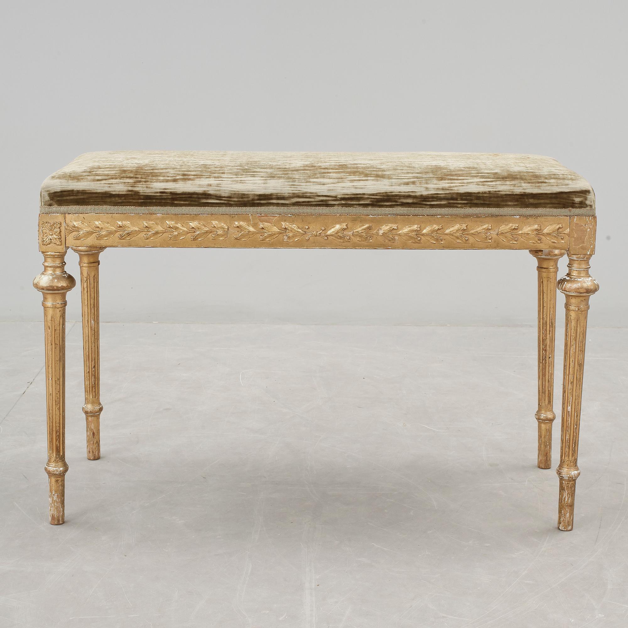 BÄNK, gustaviansk stil, 1800-talets slut.