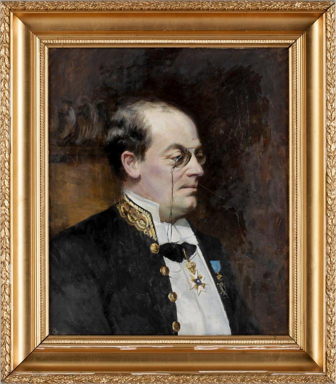 EMMA SPARRE, tillskriven, olja på duk.