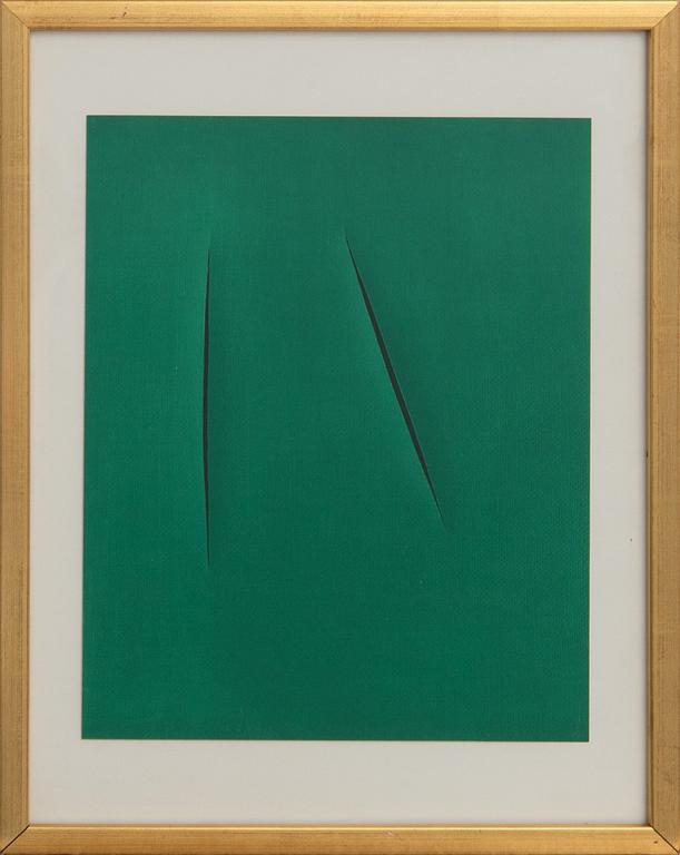 Lucio Fontana, Concetto Spaziale ur XX:e siècle nr 12 1959.