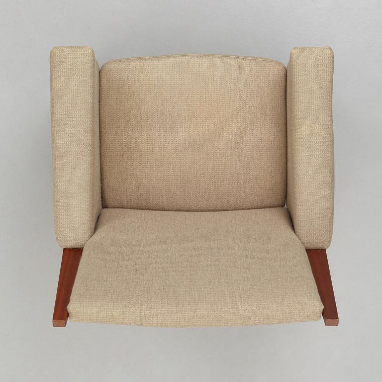 HANS J WEGNER, an easy chair, a prototype of model "GE501", Getama, Denmark, 1970's.