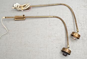 VÄGGLAMPOR, ett par, Josef Frank, Firma Svenskt Tenn, modellnr 2484.