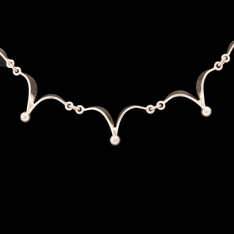 Rey Urban a silver necklace Stockholm 1960.