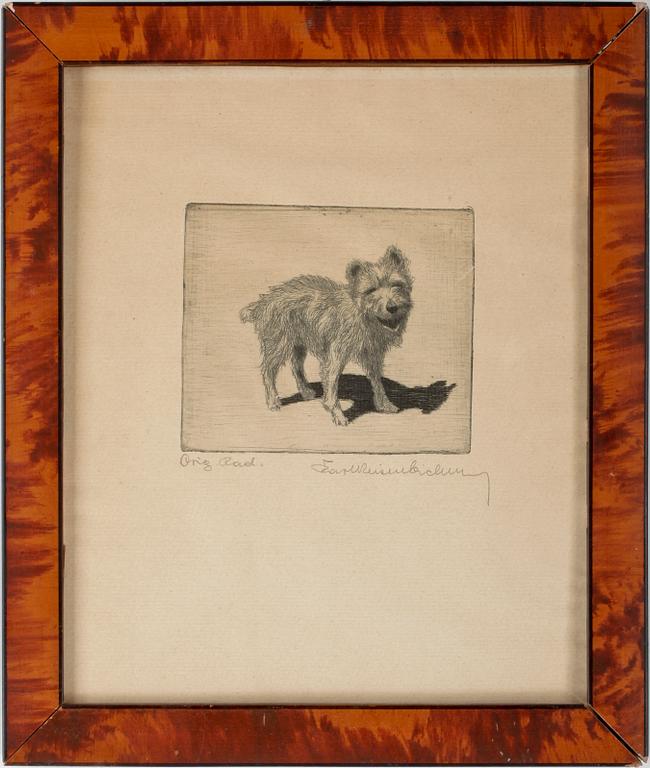 KARL REISENBICHLER, etsningar 3 st. Sign.