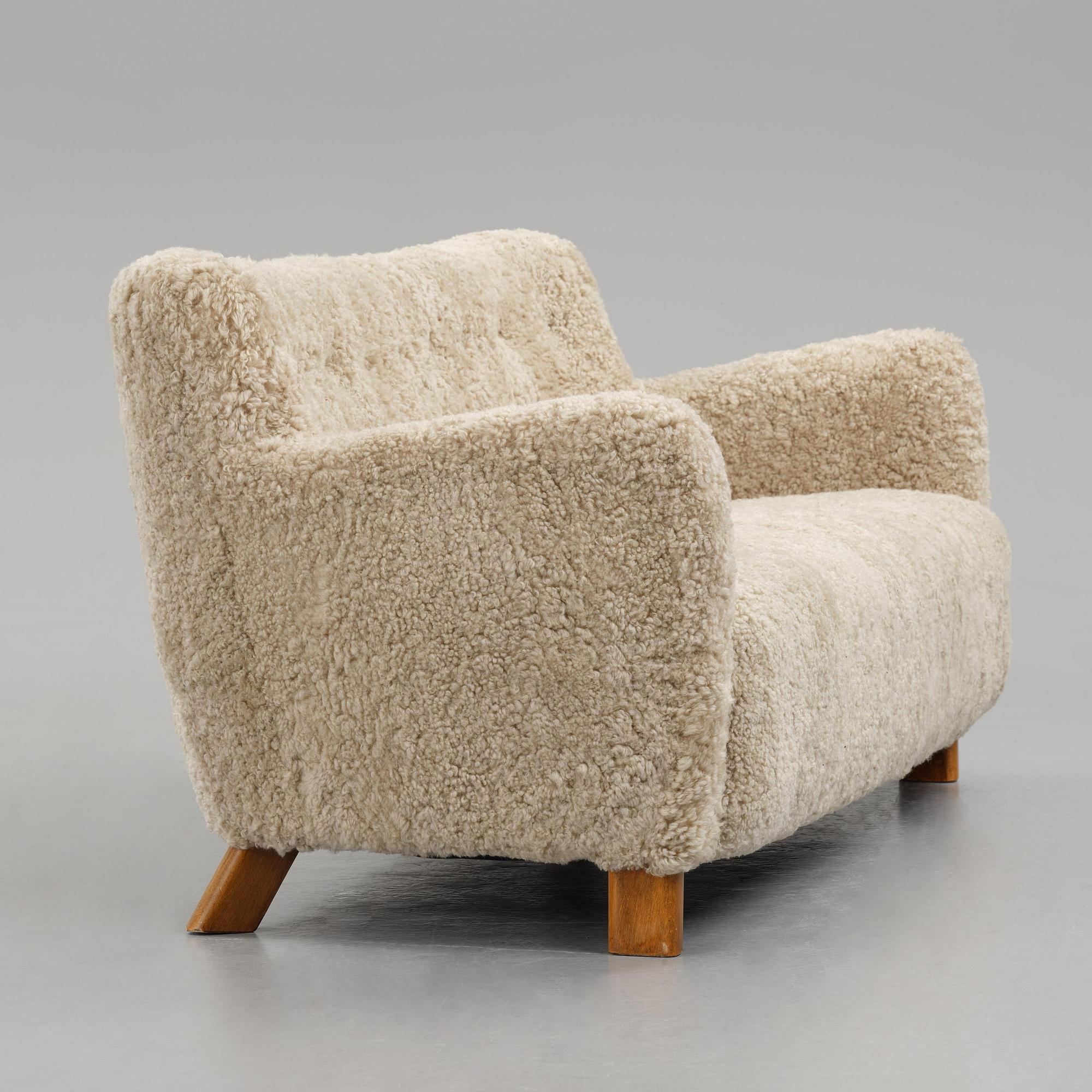 Fritz Hansen, a sofa model "1669", Denmark, 1940s.