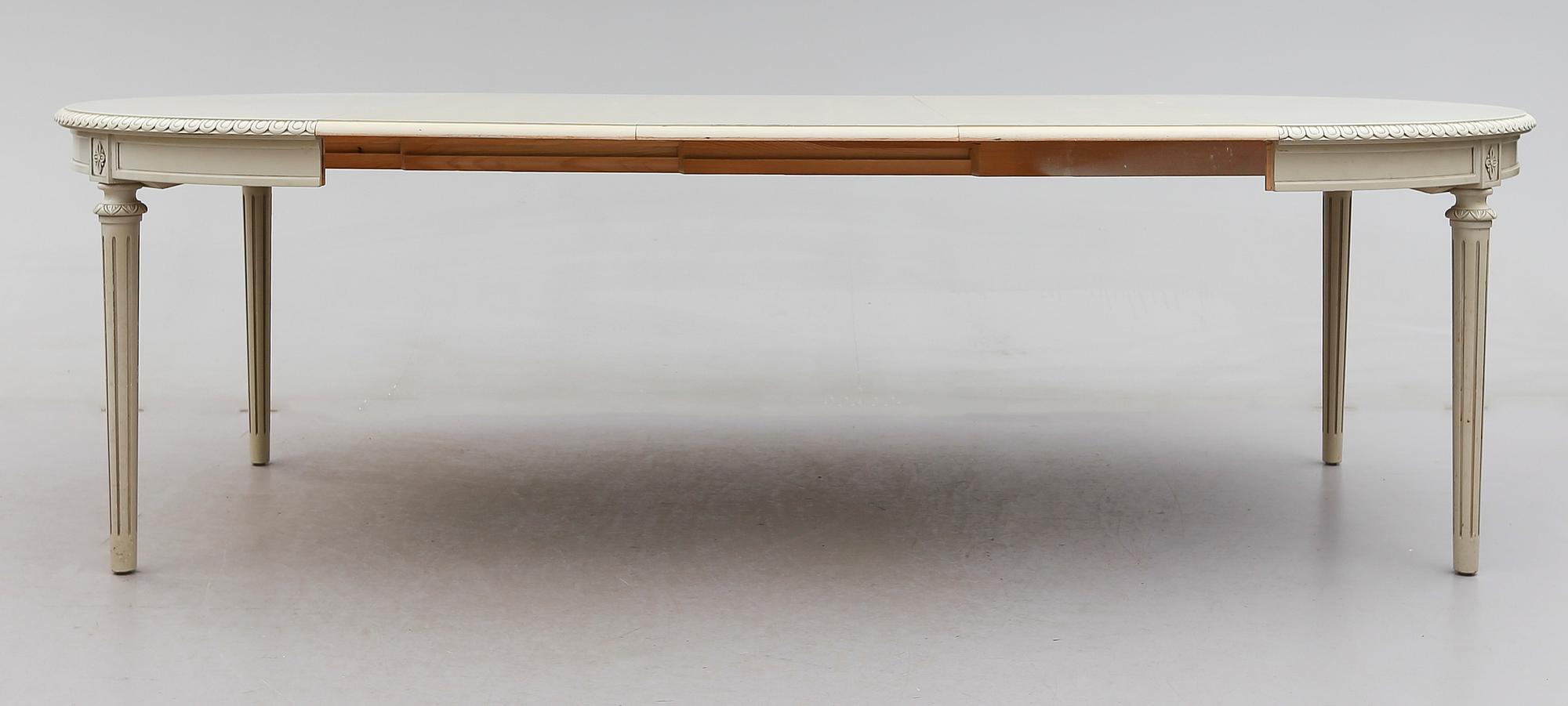 MATGRUPP, 7 delar, gustaviansk stil, 1900-talets andra hälft.