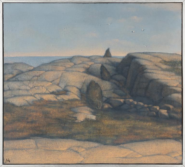 Peter Frie, Västkustklippor, diptyk.