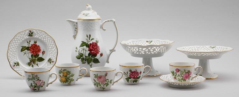 KAFFESERVIS, 41 delar, porslin, Schumann, Fyrklövern, 1900-talets andra hälft.