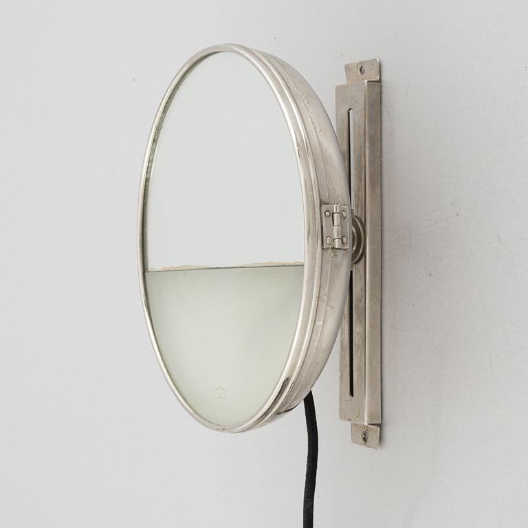 Marcel Breuer, an illuminated mirror, Zeizz Ikon AG Goerz-Werk, Germany, 1930's.