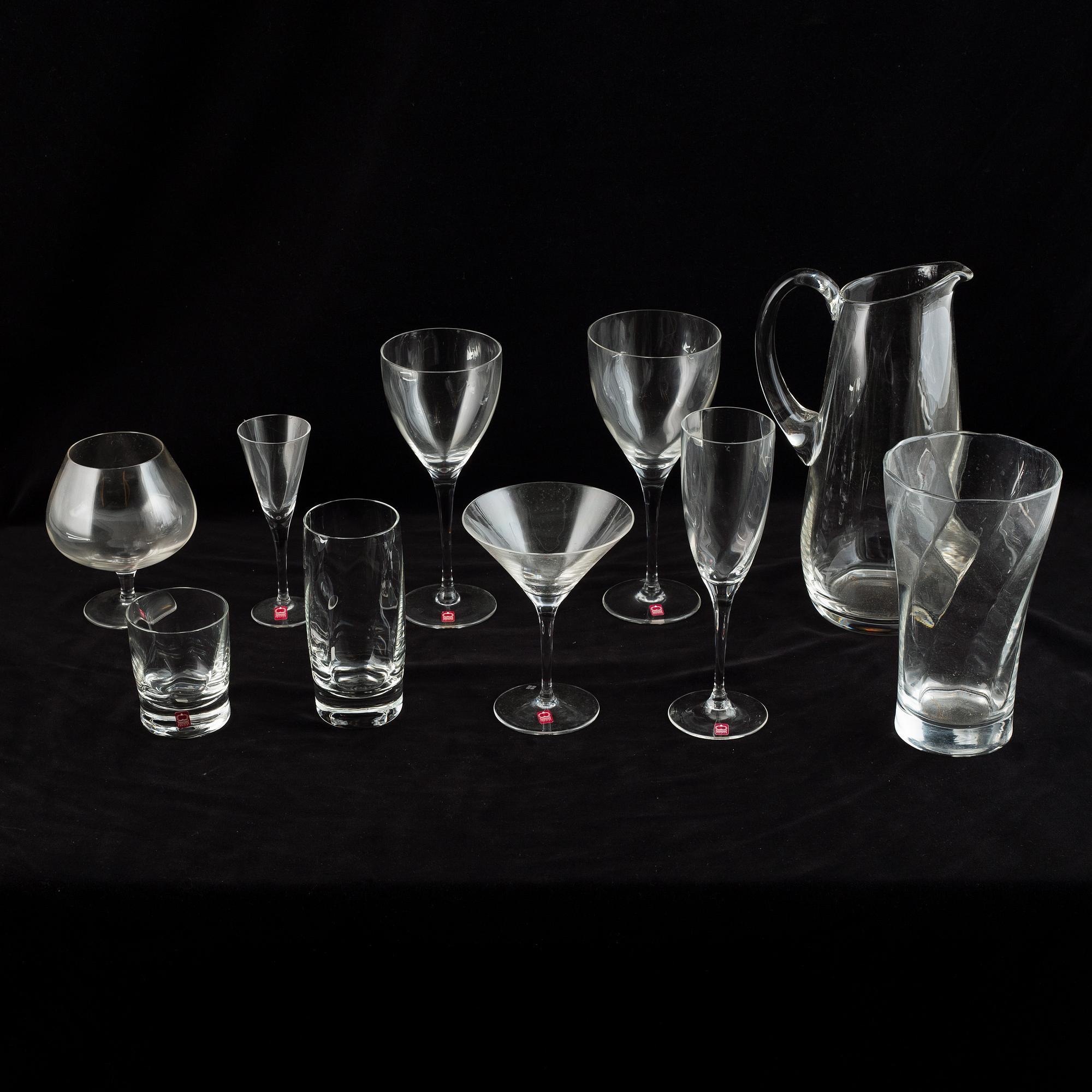 Glasservis, 94 delar. Märkt Christineholm, Bohemian Chrystal.