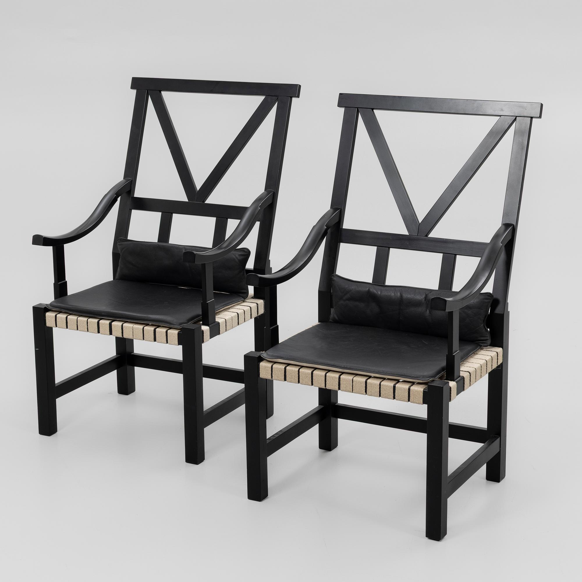 John Kandell, armchairs, a pair, "Victory", Källemo, after 2000.