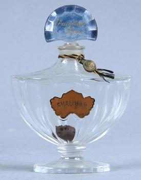 FLAKONG, "Shalimar", Guerlain, Paris, sannolikt Baccarat, 1900-talets första kvartal.