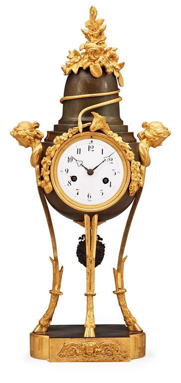 A French Directoire circa 1800 mantel clock.