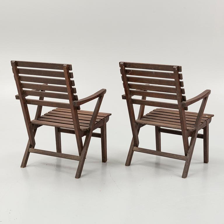 Carl Malmsten, a set of 'Bergshamra' garden furniture, Igelstaverken (5 pieces).