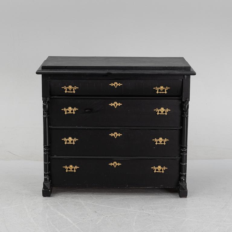 A pianted dresser from around the year 1900.