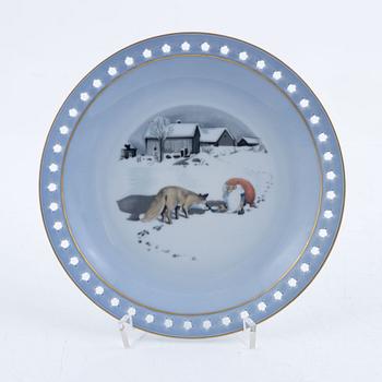 Harald Wiberg, Christmas service, 48 pieces, porcelain, "Tomten", Royal Copenhagen and Bing & Grøndahl, Denmark.