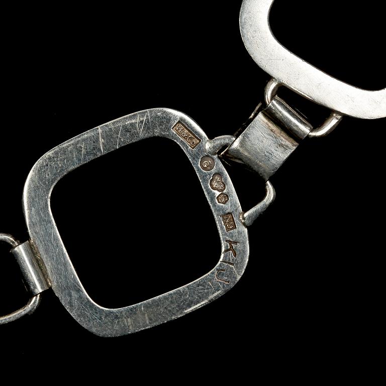 COLLIER, silver, Högberg & Co, Göteborg, 1963. Ca 100 gr.