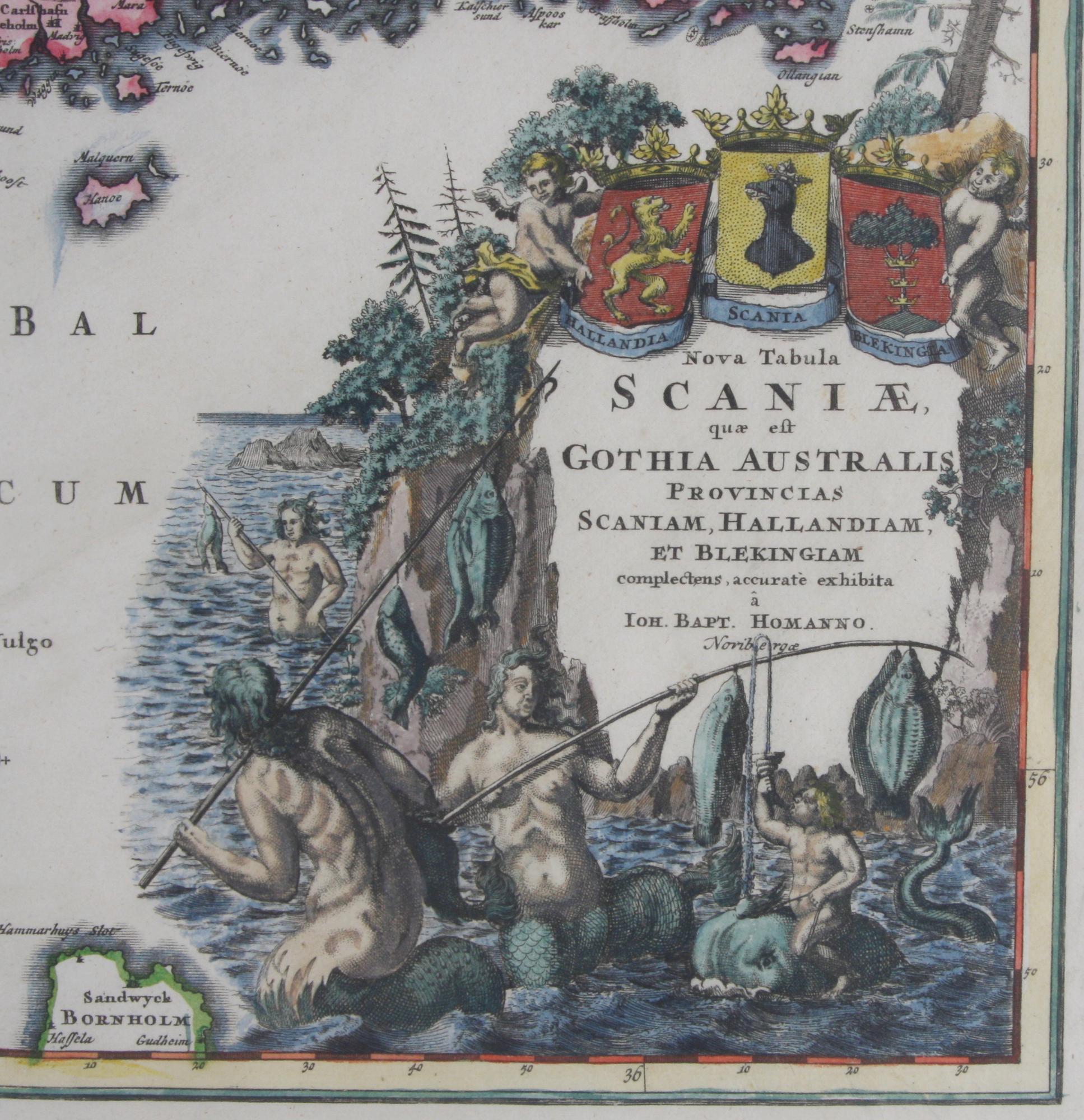 KARTA, J B Homann, 1700-tal.