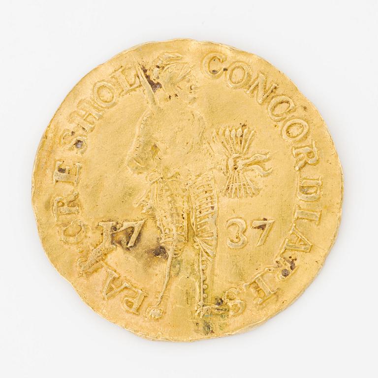 A Dutch gold Ducat, 1737.