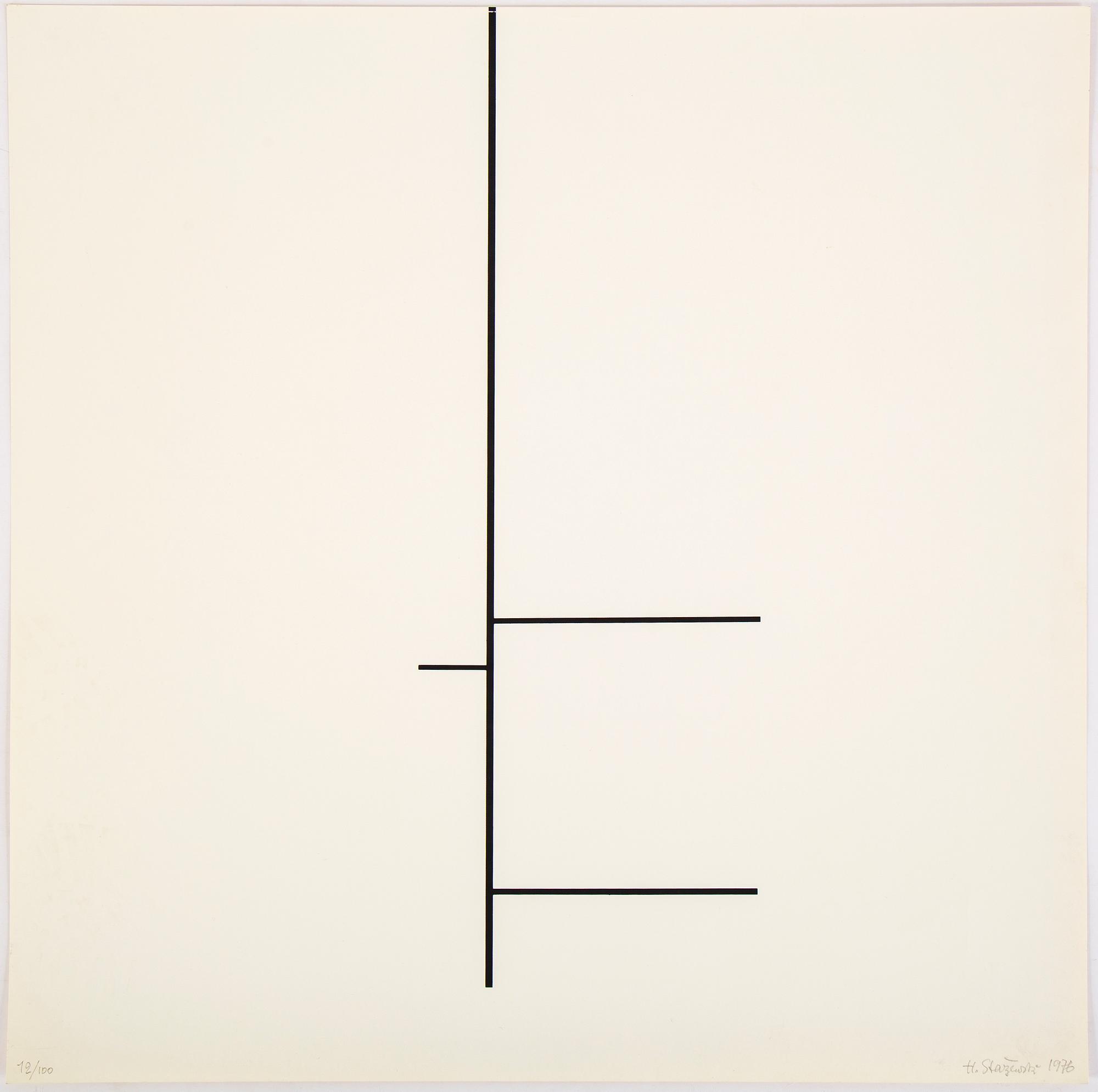 HENRYK STAZEWSKI, litografi, 1976, signerad 12/100.