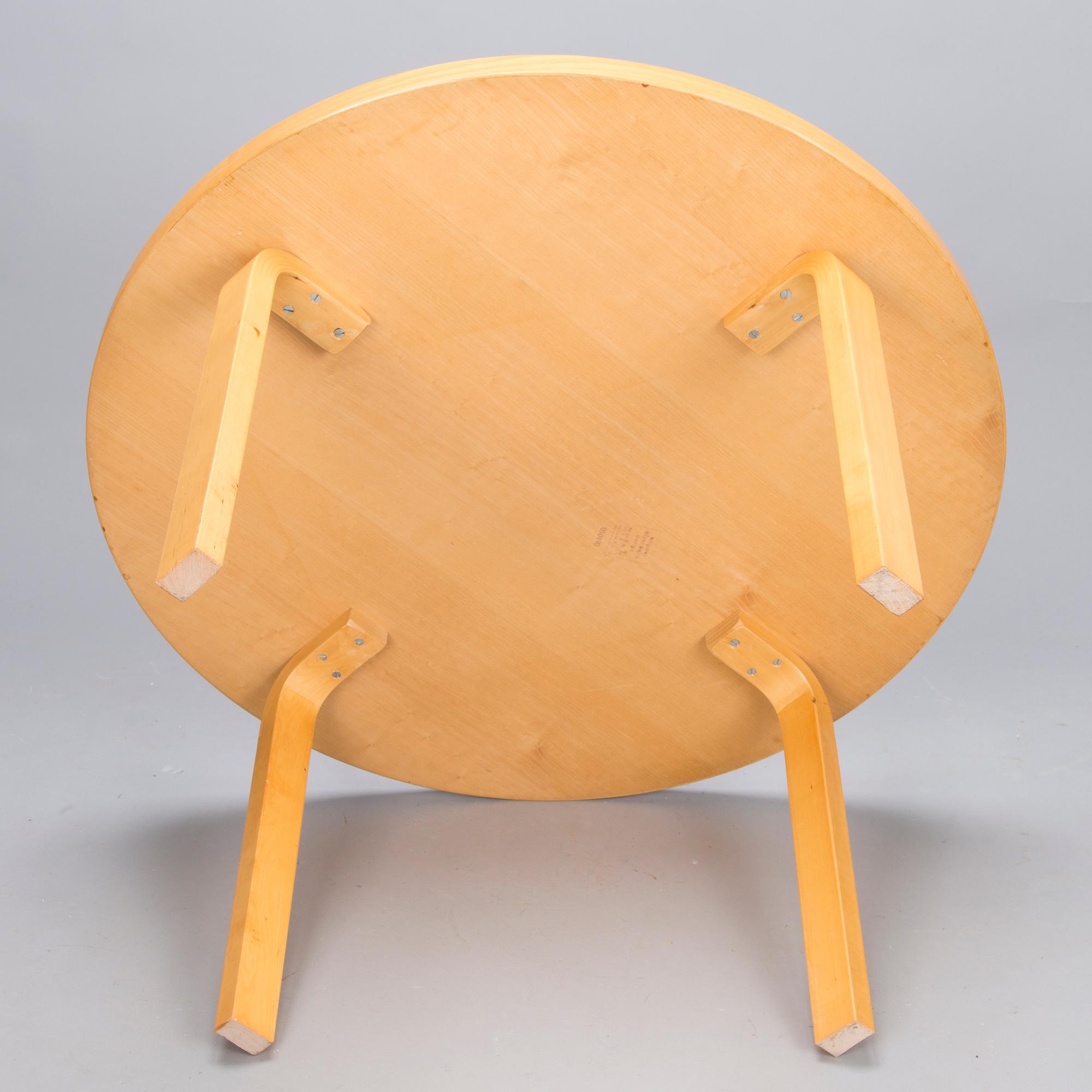 ALVAR AALTO, A 'model *90A' table for Artek, second half of 20th Century.