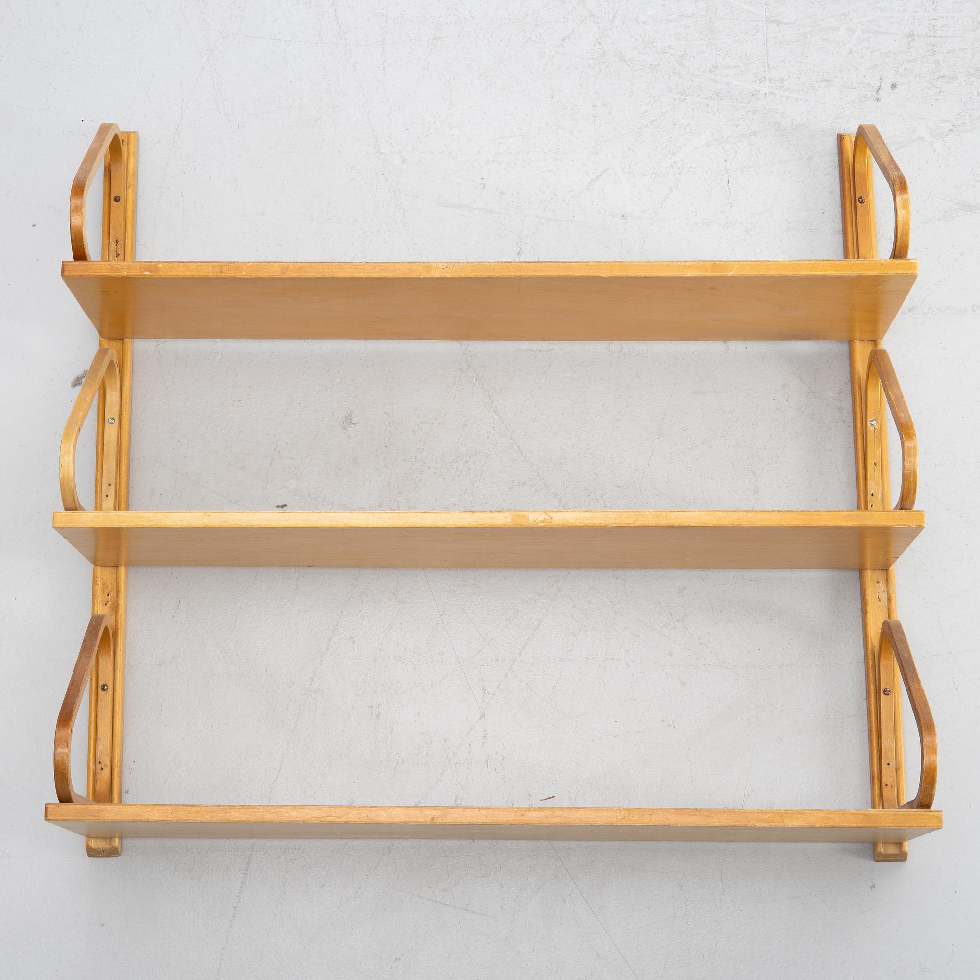 Alvar Aalto, wall shelf, model 112B-3, second half of the 20th Century.