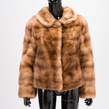 Short Mink Fur Jacket.