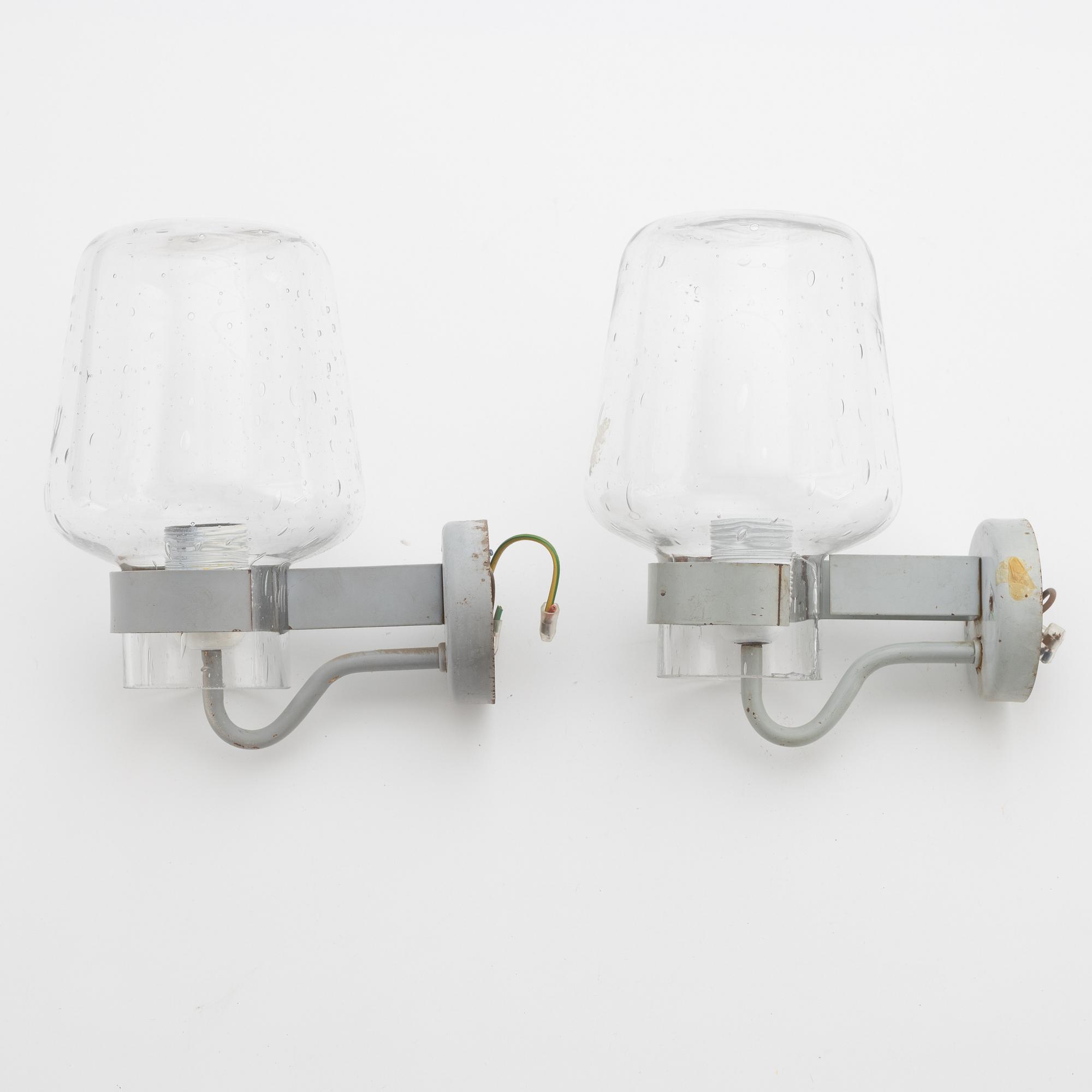A pair of wall lamps, ASEA Skandia, mid 20th century.