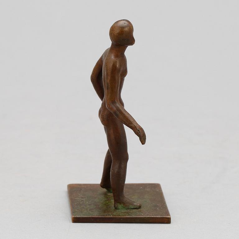 NILS FOUGSTEDT, skulptur, brons. Signerad.
