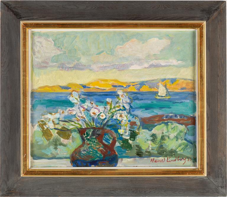 HARALD LINDBERG, oil on canvas, signed and dated 63.