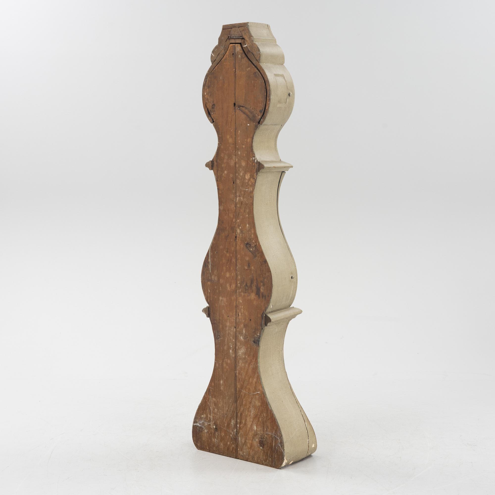 A rococo long case clock, Sweden, second half of the 18th century.