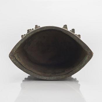 Kello, Zheng, pronssi, arkaainen, myöhäinen Qing-dynastia.