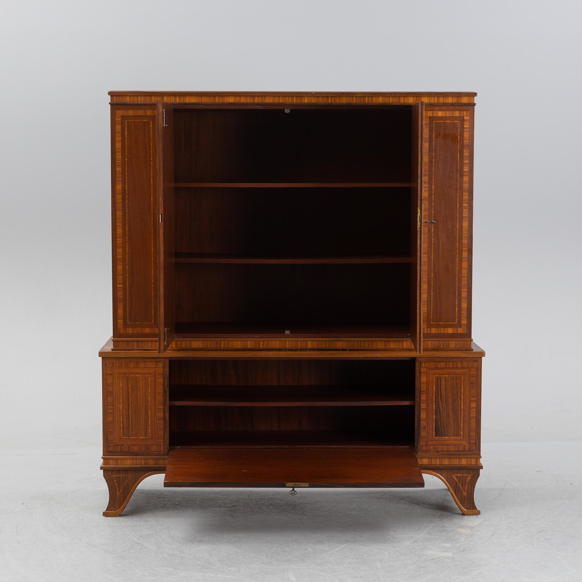 A cabinet by Frans Elmgren, executed by Gunnar Ekelund and Nils Nilsson, Eslöv, Sweden 1934.