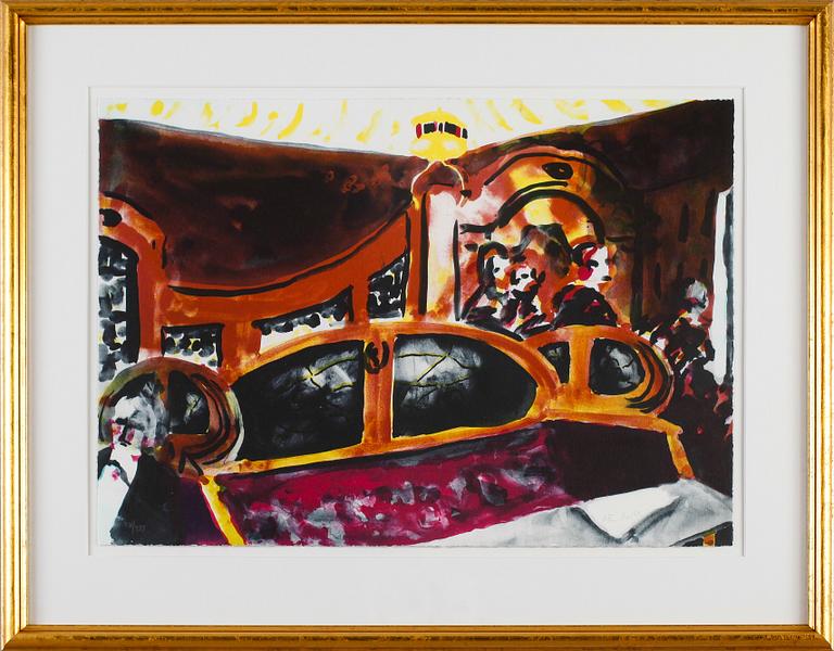 PETER DAHL, färglitografi, signerad och numrerad 311/375.